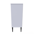 Buy Pixel 5 Drawer Chest in Deep Black & White Matt