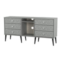 Buy Pixel 6 Drawer TV Console Unit in Dusk Grey Colour