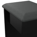 Buy Pixel Padded Dressing Stool in Black Colour