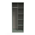 Buy Pixel Tall Open Display Wardrobe with Bookcase in Reed Green Colour