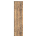 Buy Pixel Tall Open Display Wardrobe with Bookcase in White Matt and Vintage Oak Colour