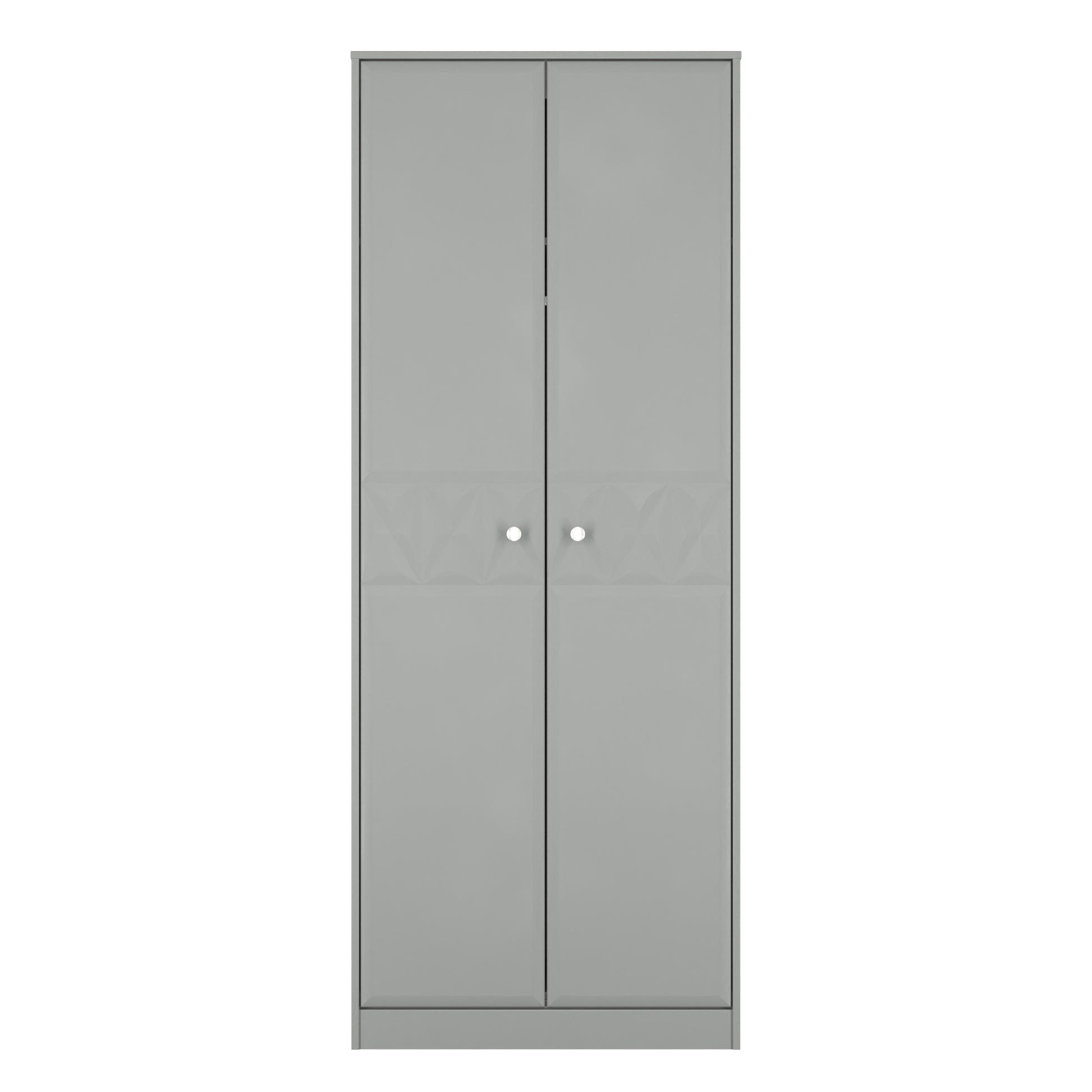 Buy Pixel Tall Plain Wardrobe in Dusk Grey 