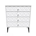 Buy Quality Pixel 4 Drawer Chest in White Matt Colour Online Sale