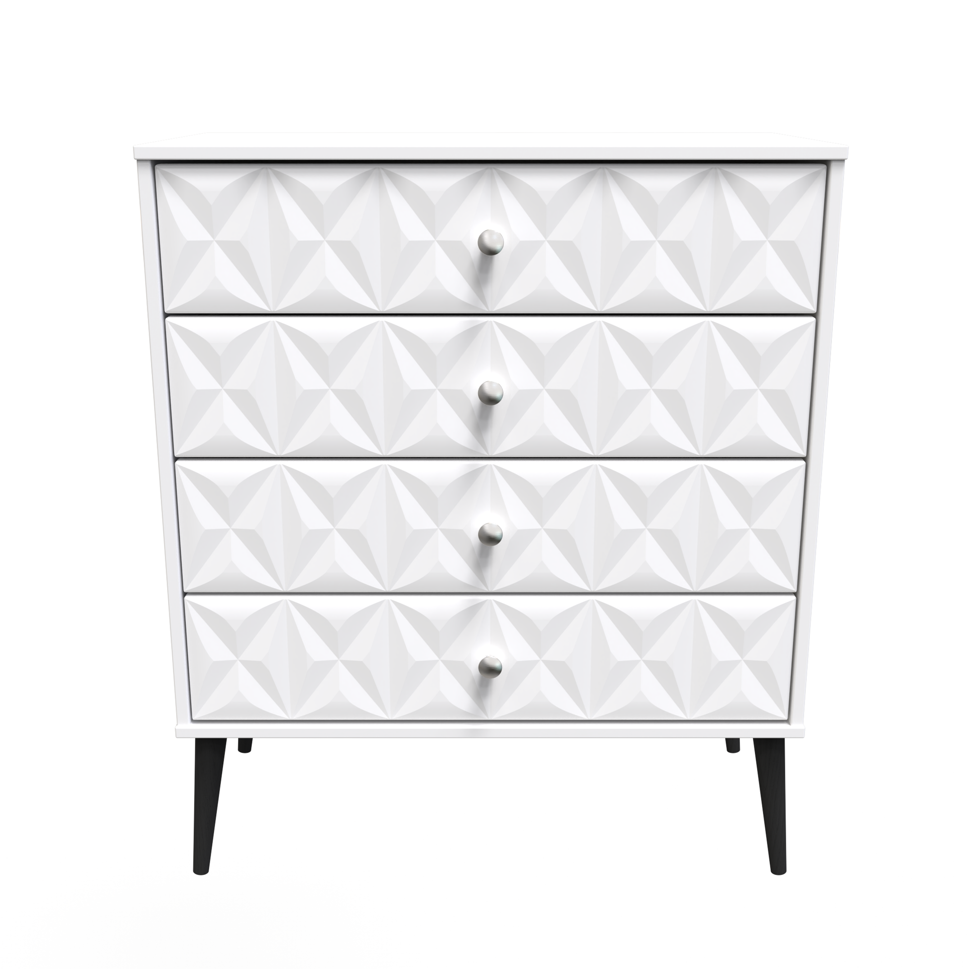 Buy Quality Pixel 4 Drawer Chest in White Matt Colour Online Sale