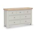 Buy Salcombe 3 Over 4 Chest of Drawers Stone Grey oak top UK
