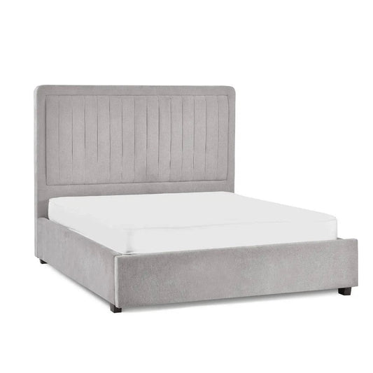 Buy Savannah Bed Online  Luxury Grey Velvet Bed - Blythe Living
