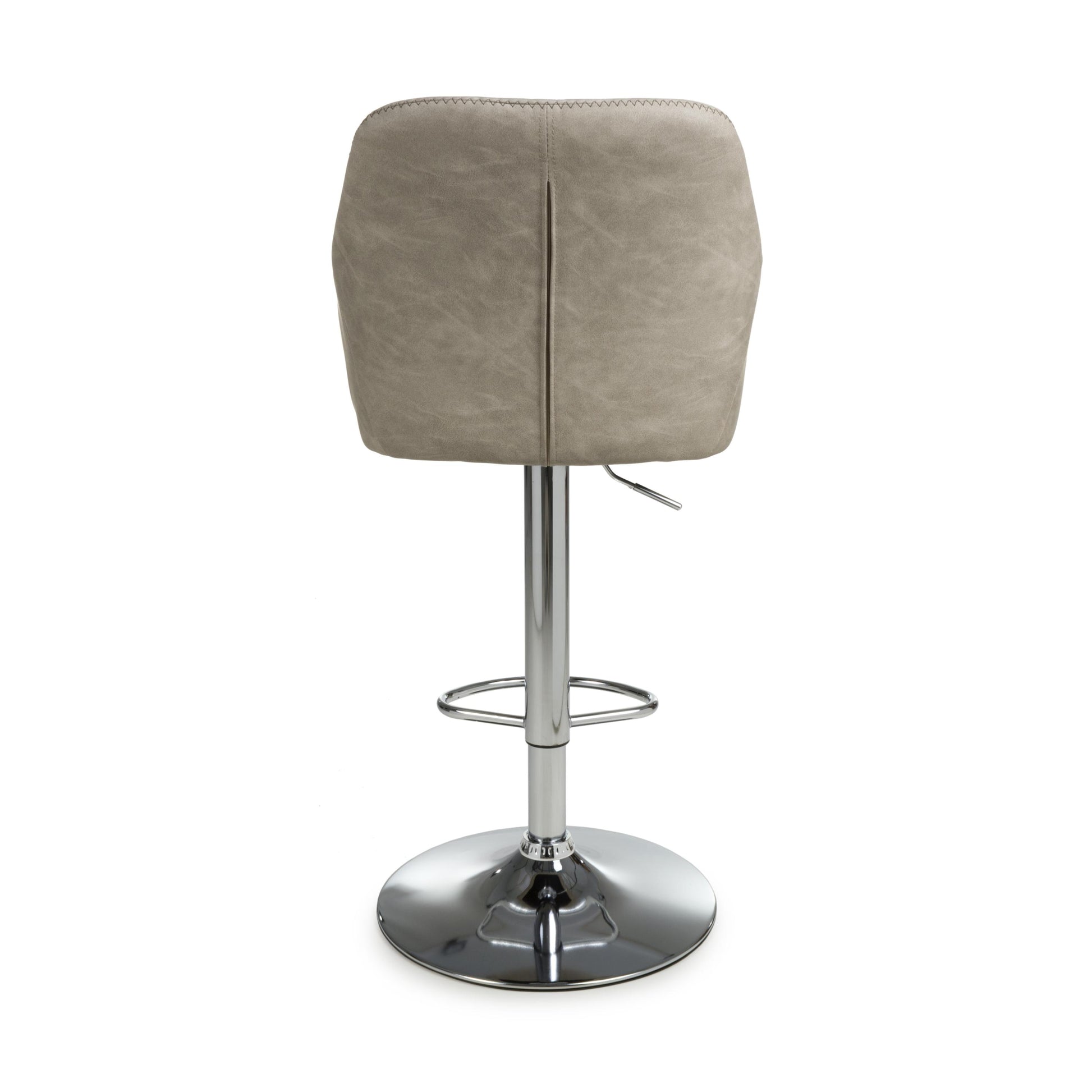 Buy Serena Leather Effect Mink Bar Stool online UK