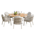 Buy Sicily rope weave chairs with sunproof cushions
