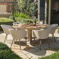 Buy Sicily teak round dining set with Ambition chairs
