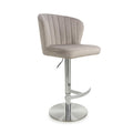 Buy Sigma Brushed Velvet Mink Bar Stool for breakfast bars