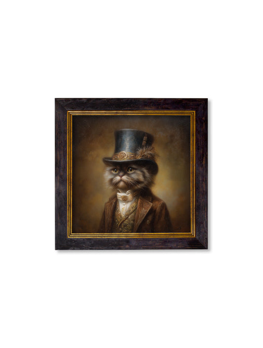 Buy Sir Fluffington Gentleman Persian Cat Oxford Square Frame UK
