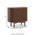 Buy Soho Dark Oak Slatted Cupboard for Modern Living Room Storage