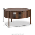 Buy Soho Dark Oak Slatted Story 1 Door Coffee Table for Sale Online - Blythe Living