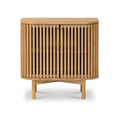 Buy Soho Natural Oak Cupboard with Vertical Slatted Design