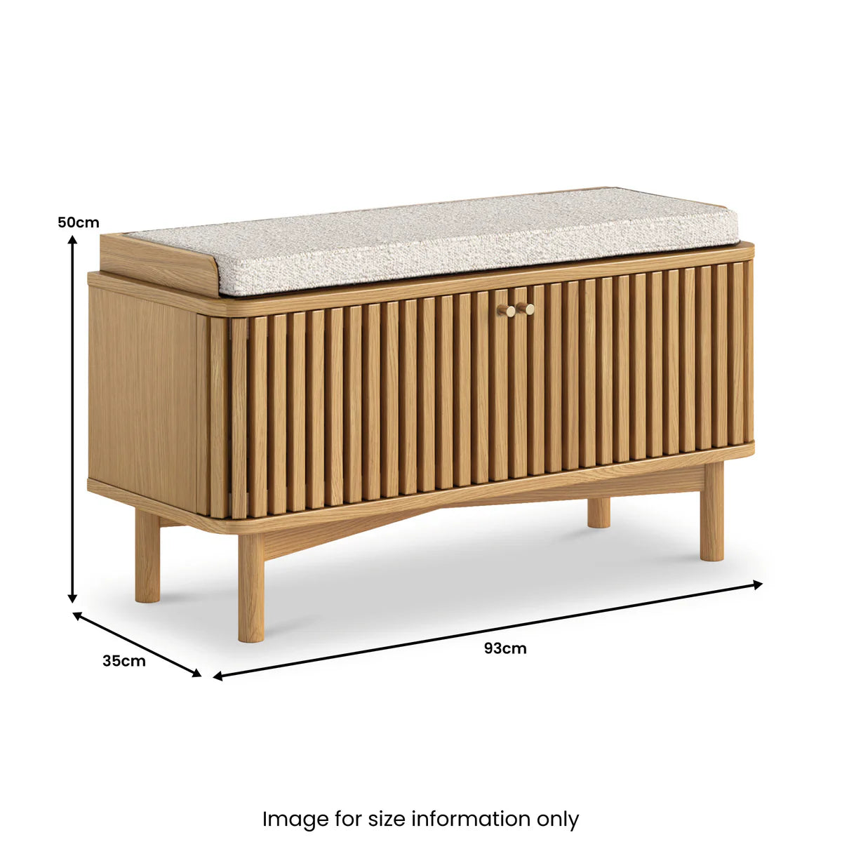 Buy Soho Oak Storage Bench Online