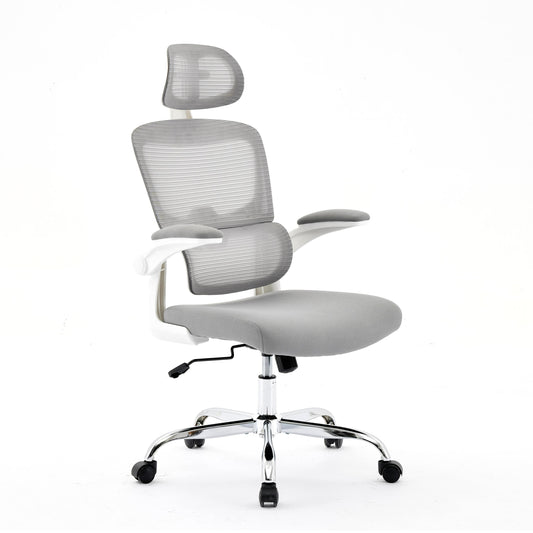 Buy Supreme Mesh Grey White Office Chair online UK