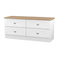 Buy Sussex 4 Drawer Bed Box in White Ash & Bardolino Oak