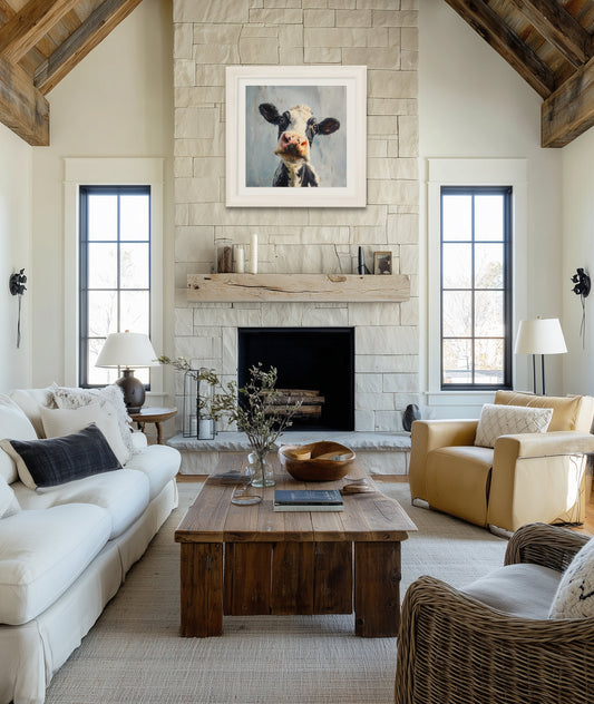Buy The Curious Cow Cream Hurstwood Square Frame online UK

