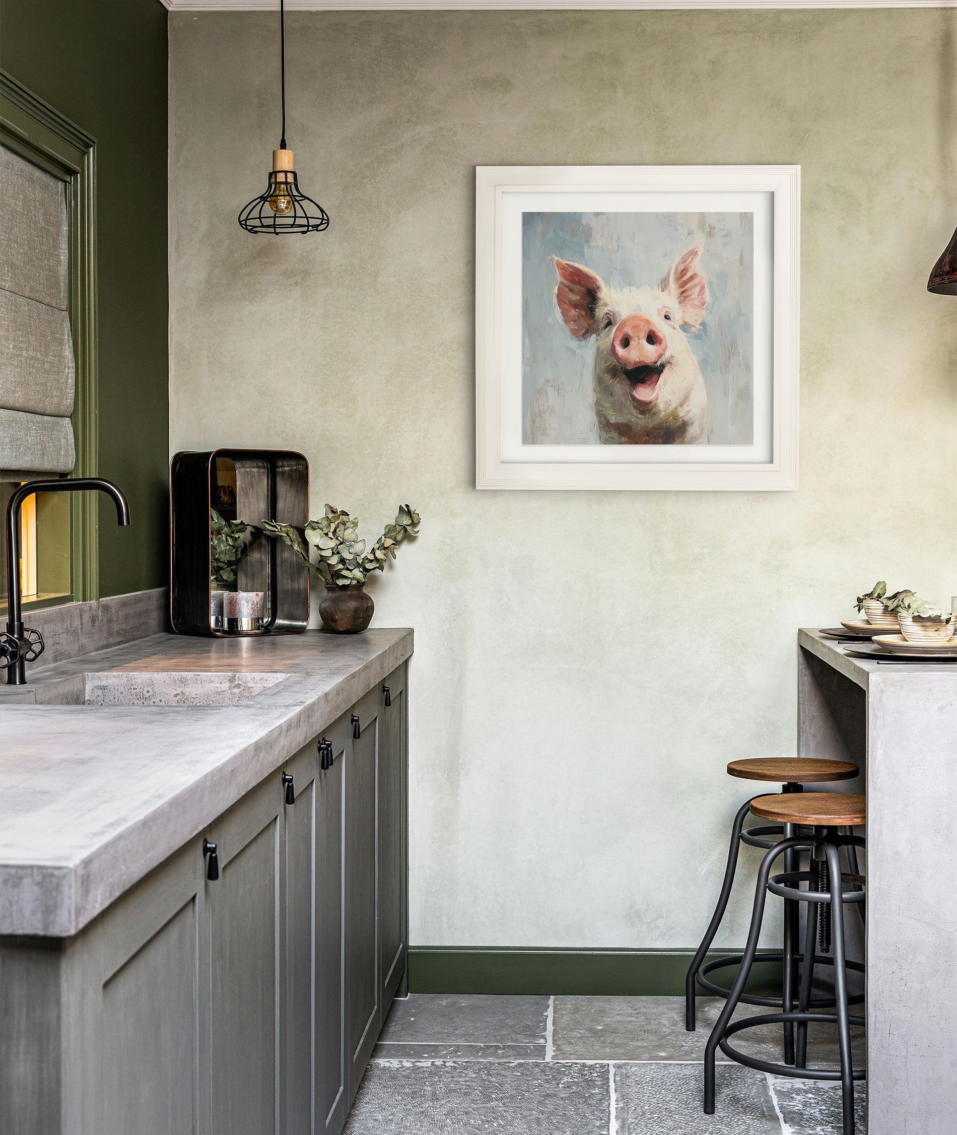 Buy The Giggly Pig Cream Hurstwood Square Frame online UK
