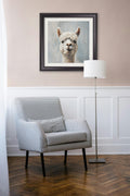 Buy The Goofy Alpaca Black Hurstwood Square Framed Print UK
