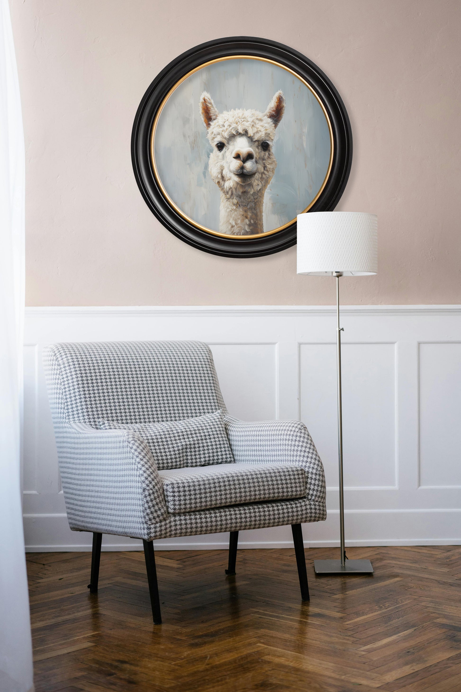 Buy The Goofy Alpaca Oxford Round Frame with free UK delivery
