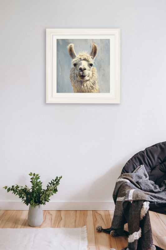 Buy The Goofy Llama Cream Hurstwood Square Frame free UK delivery
