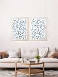 Buy Tree of Life Blue and White set of 2 framed art UK