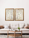 Buy Tree of Life Natural set of 2 framed art prints UK