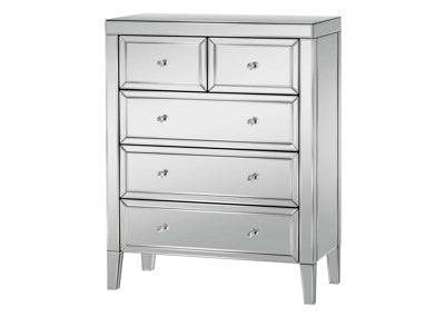 Buy Valencia 3 + 2 Chest mirrored bedroom furniture UK
