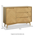 Buy Valencia Natural Solid Oak Small Sideboard for Hallways and Dining Rooms