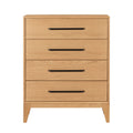 Buy Viento Oak 4 Drawer Chest online UK free delivery
