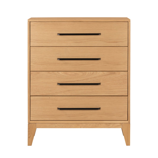 Buy Viento Oak 4 Drawer Chest online UK free delivery
