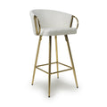 Buy Volero Textured Effect Cream Bar Stool online UK