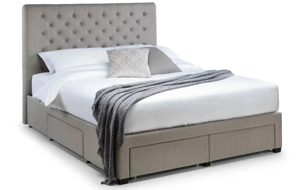 Buy Wilton Deep Button 4 Drawer Storage Bed - Blythe Living