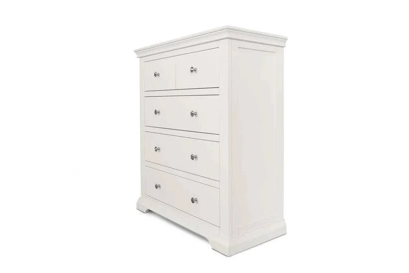 Buy Winchester 4 drawer chest of drawers soft white UK