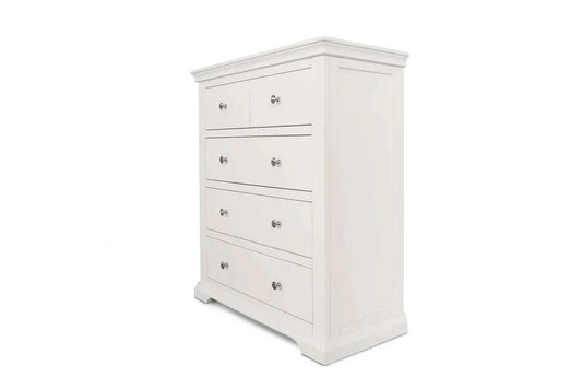 Buy Winchester 4 drawer chest of drawers soft white UK