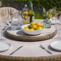 Buy Winchester rattan dining set with shower resistant cushions
