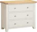 Buy Windsor 3 Drawer Chest Ivory Oak classic bedroom storage UK
