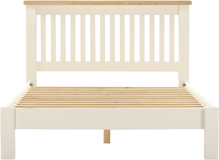 Buy a Windsor pebble grey and oak bed with a low footend