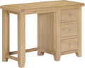 Buy a natural oak dressing table with three drawers