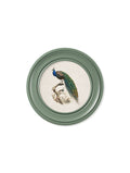 Buy c.1800s Peacock in Green Round Frame online UK
