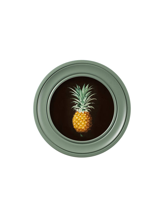 Buy c.1812 Pineapple Study Black Green Round Frame online UK
