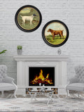 Buy c.1881 Terriers Oxford round framed print UK