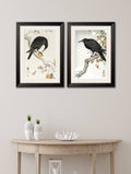 Buy c.1910 Crows Ohara Koson framed print free UK delivery
