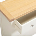 Buy classic two-tone ivory oak 3 drawer chest Windsor online UK
