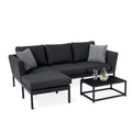 Buy contemporary Charcoal chaise sofa set for patios online