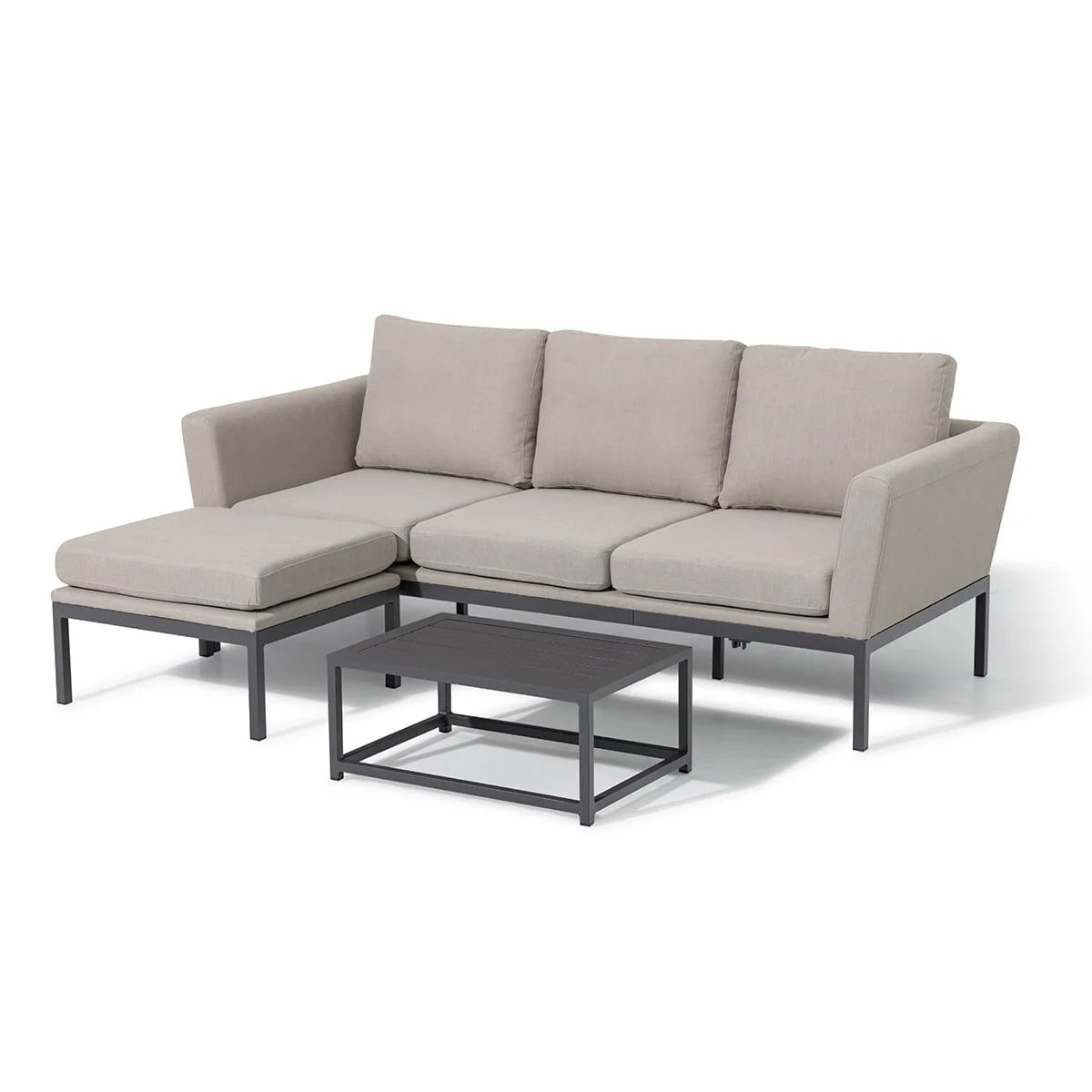 Buy contemporary Oatmeal chaise sofa set for patios online