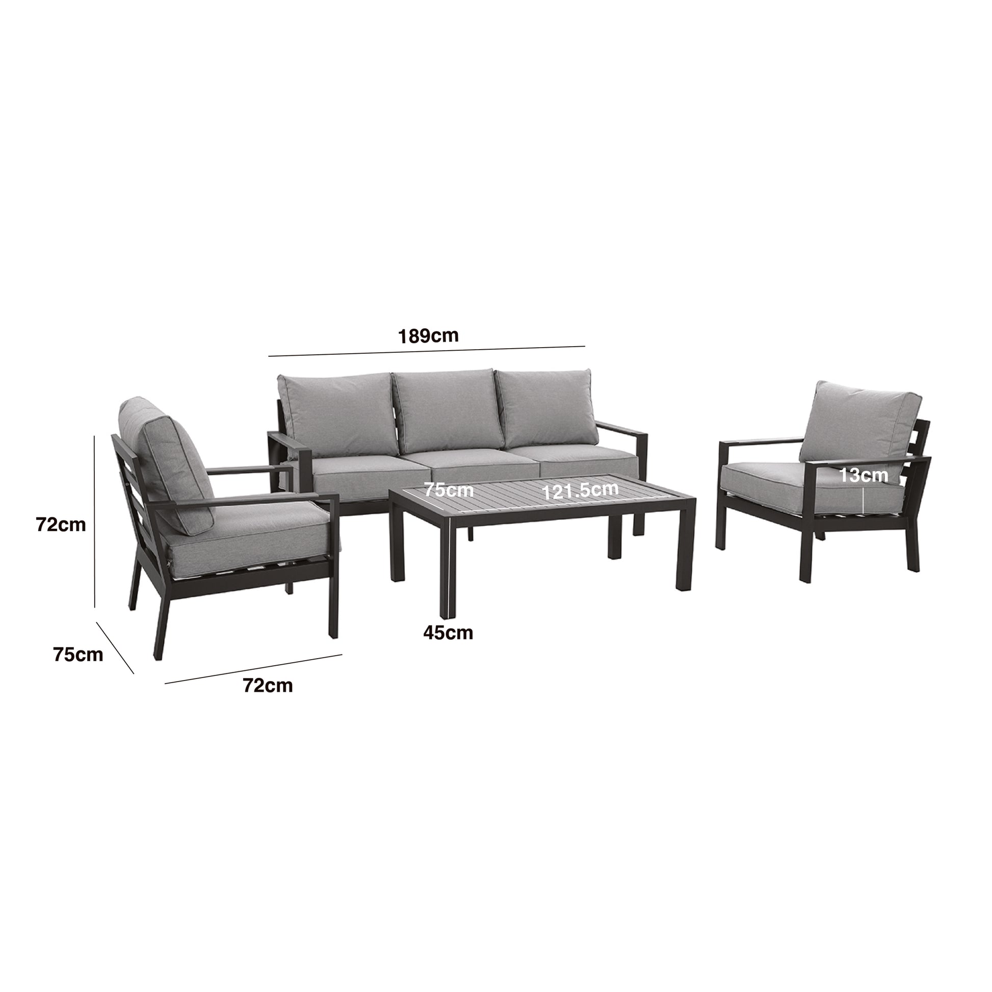Buy contemporary aluminium patio furniture for modern gardens