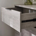 Buy contemporary industrial style grey wood chest of drawers online UK