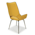 Buy contemporary leather effect dining chair online UK